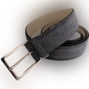 Brooks Brothers suede leather belt Gray - 90/36